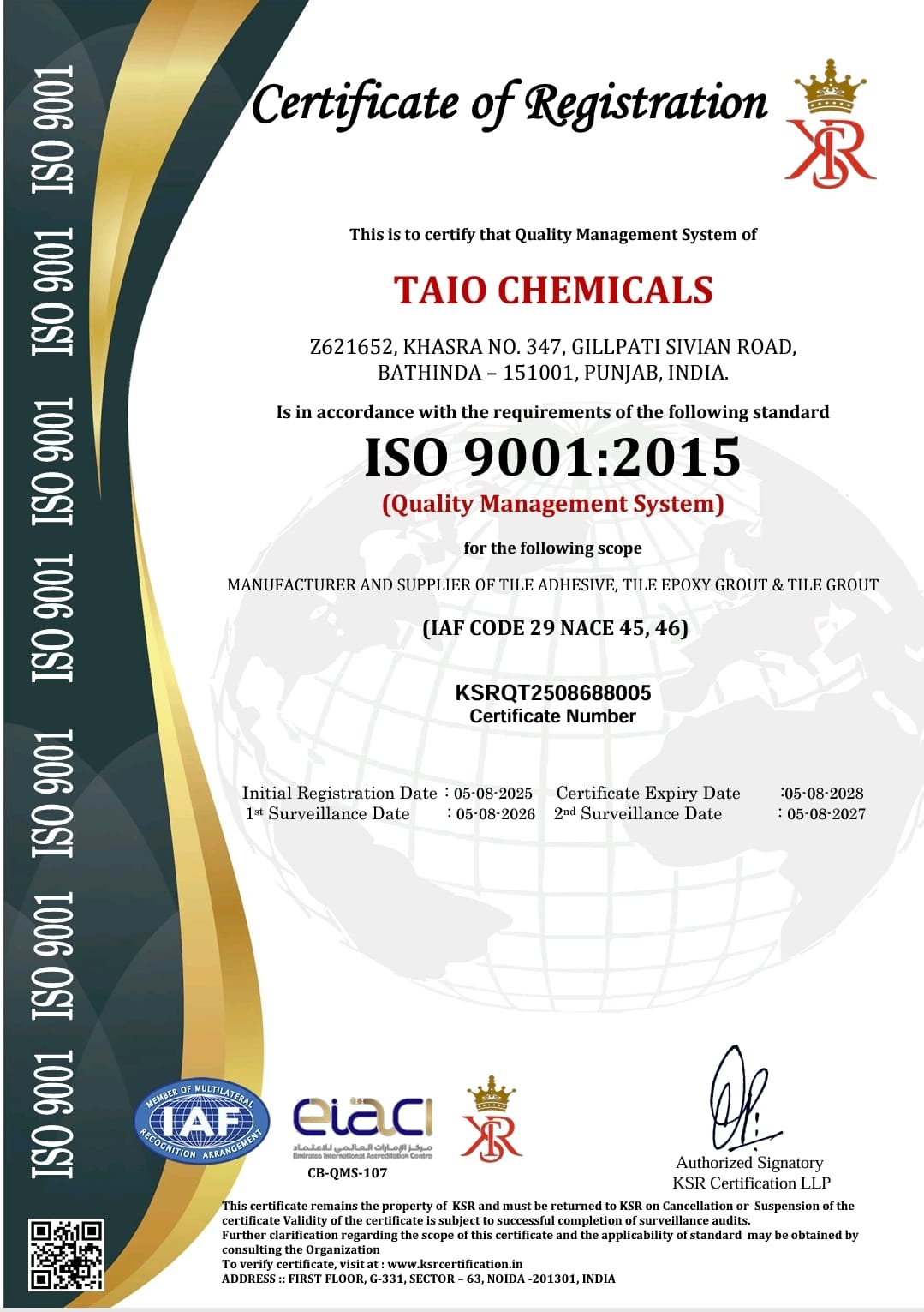 ISO Certification